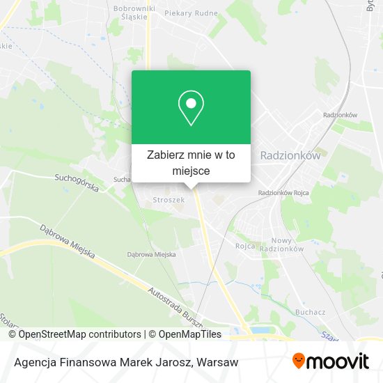 Mapa Agencja Finansowa Marek Jarosz