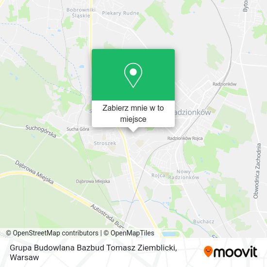 Mapa Grupa Budowlana Bazbud Tomasz Ziemblicki