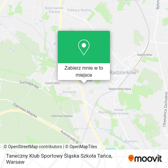 Mapa Taneczny Klub Sportowy Śląska Szkoła Tańca