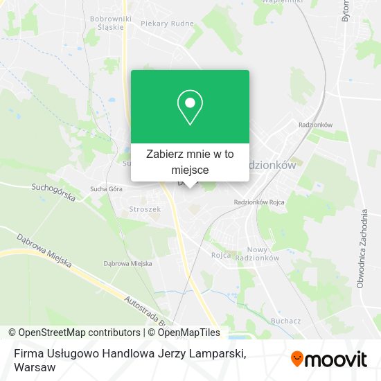 Mapa Firma Usługowo Handlowa Jerzy Lamparski