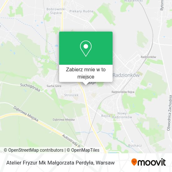 Mapa Atelier Fryzur Mk Małgorzata Perdyła