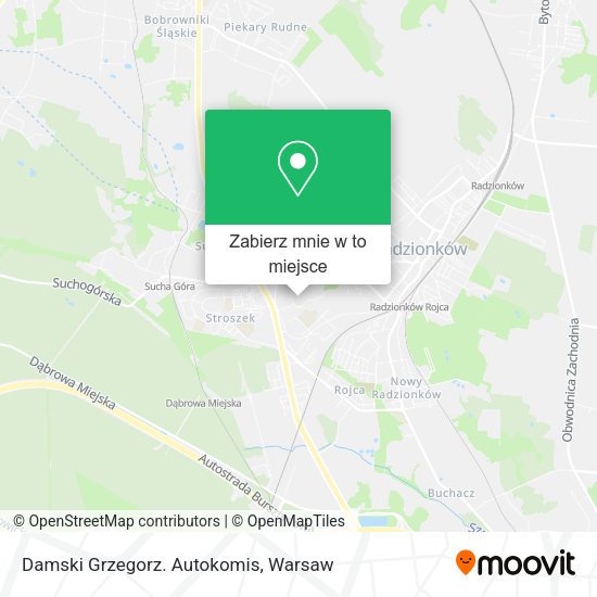 Mapa Damski Grzegorz. Autokomis