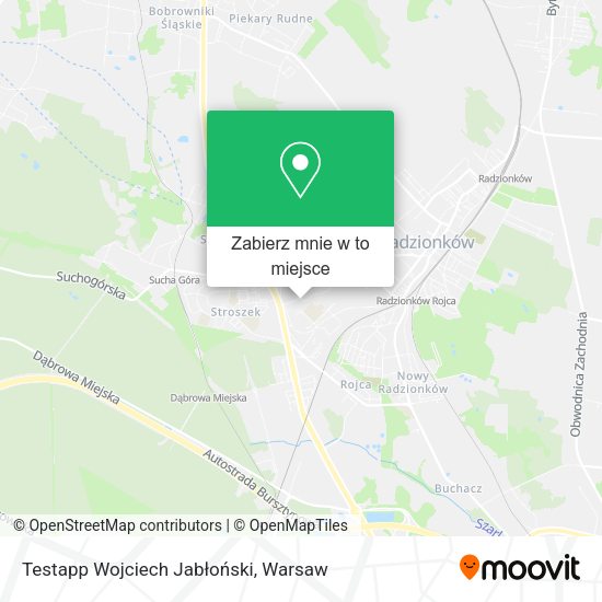 Mapa Testapp Wojciech Jabłoński