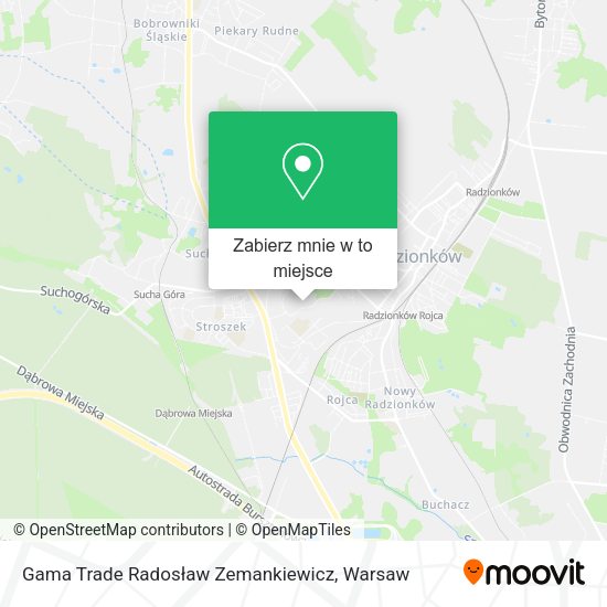 Mapa Gama Trade Radosław Zemankiewicz