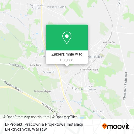 Mapa El-Projekt. Pracownia Projektowa Instalacji Elektrycznych