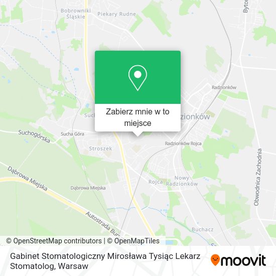 Mapa Gabinet Stomatologiczny Mirosława Tysiąc Lekarz Stomatolog