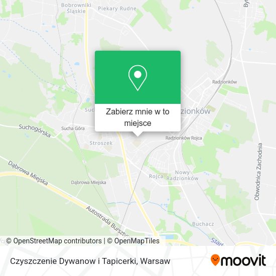 Mapa Czyszczenie Dywanow i Tapicerki