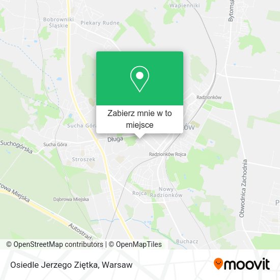 Mapa Osiedle Jerzego Ziętka