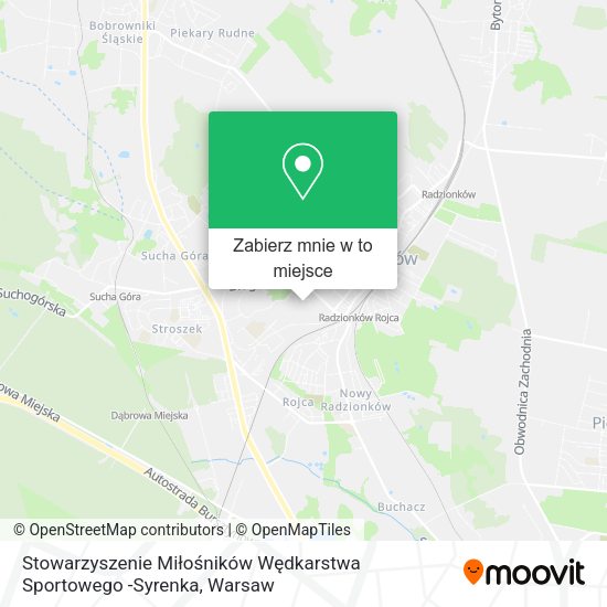 Mapa Stowarzyszenie Miłośników Wędkarstwa Sportowego -Syrenka