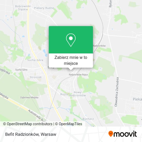 Mapa Befit Radzionków