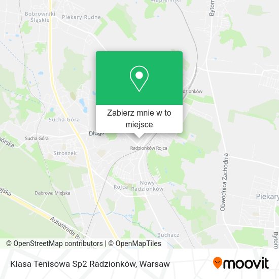 Mapa Klasa Tenisowa Sp2 Radzionków