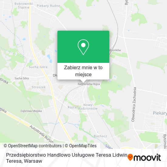 Mapa Przedsiębiorstwo Handlowo Usługowe Teresa Lidwin Teresa