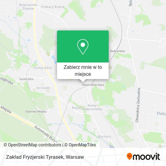 Mapa Zakład Fryzjerski Tyrasek