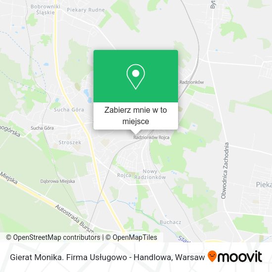 Mapa Gierat Monika. Firma Usługowo - Handlowa