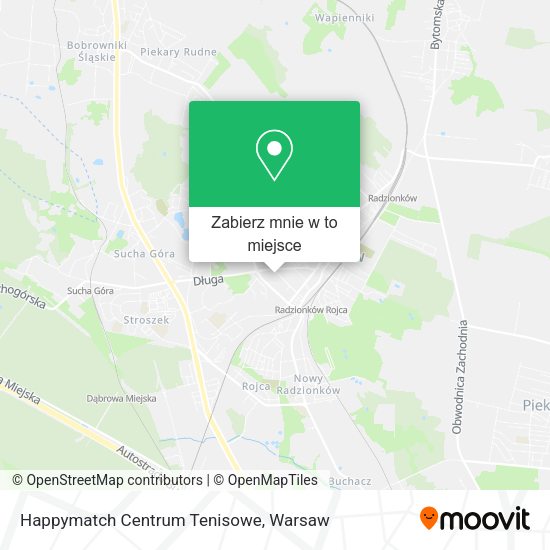 Mapa Happymatch Centrum Tenisowe