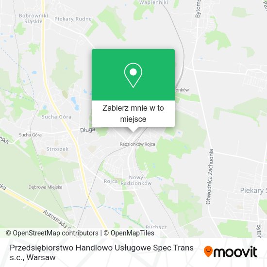 Mapa Przedsiębiorstwo Handlowo Usługowe Spec Trans s.c.