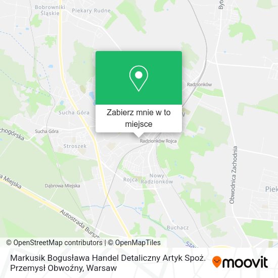 Mapa Markusik Bogusława Handel Detaliczny Artyk Spoż. Przemysł Obwoźny