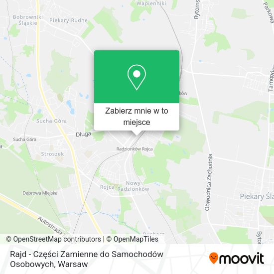 Mapa Rajd - Części Zamienne do Samochodów Osobowych