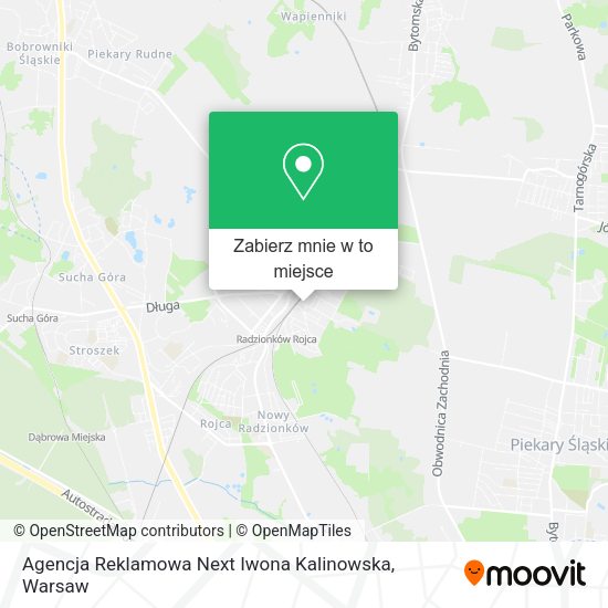 Mapa Agencja Reklamowa Next Iwona Kalinowska