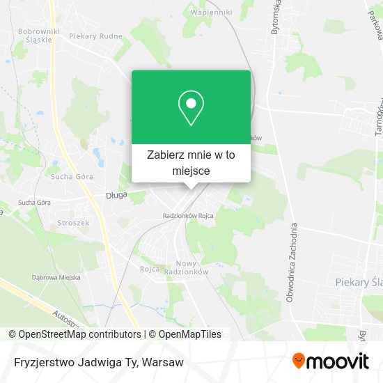 Mapa Fryzjerstwo Jadwiga Ty