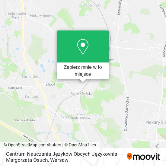 Mapa Centrum Nauczania Języków Obcych Językovnia Małgorzata Osuch