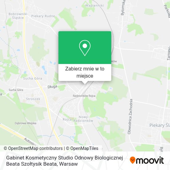 Mapa Gabinet Kosmetyczny Studio Odnowy Biologicznej Beata Szołtysik Beata