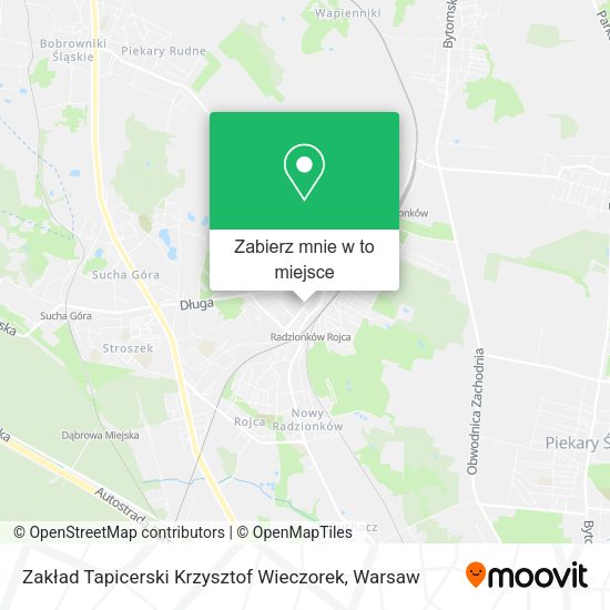 Mapa Zakład Tapicerski Krzysztof Wieczorek