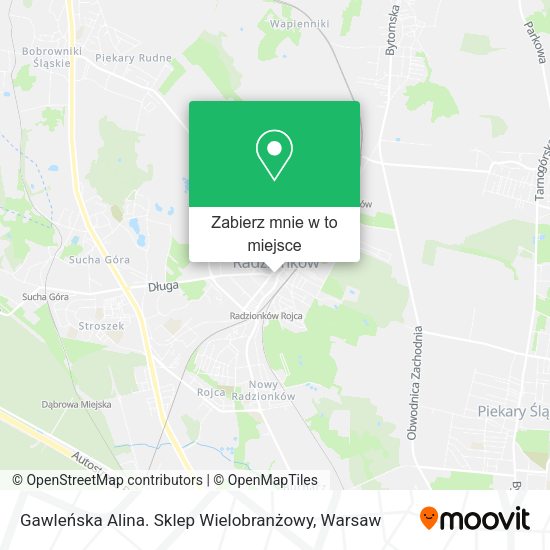 Mapa Gawleńska Alina. Sklep Wielobranżowy