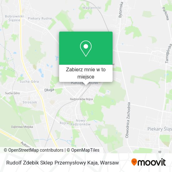 Mapa Rudolf Zdebik Sklep Przemysłowy Kaja