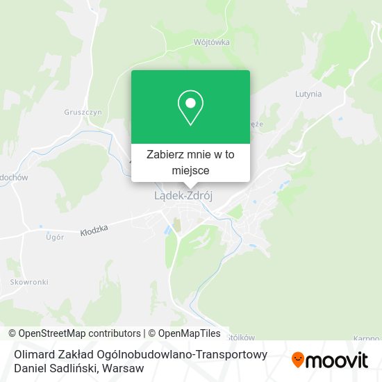 Mapa Olimard Zakład Ogólnobudowlano-Transportowy Daniel Sadliński