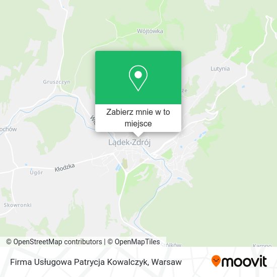 Mapa Firma Usługowa Patrycja Kowalczyk