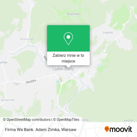 Mapa Firma Wa Bank. Adam Zimka