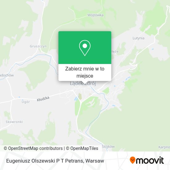 Mapa Eugeniusz Olszewski P T Petrans