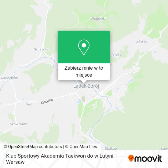 Mapa Klub Sportowy Akademia Taekwon do w Lutyni