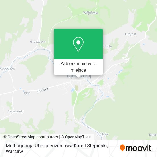 Mapa Multiagencja Ubezpieczeniowa Kamil Stępiński