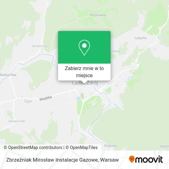 Mapa Zbrzeźniak Mirosław Instalacje Gazowe