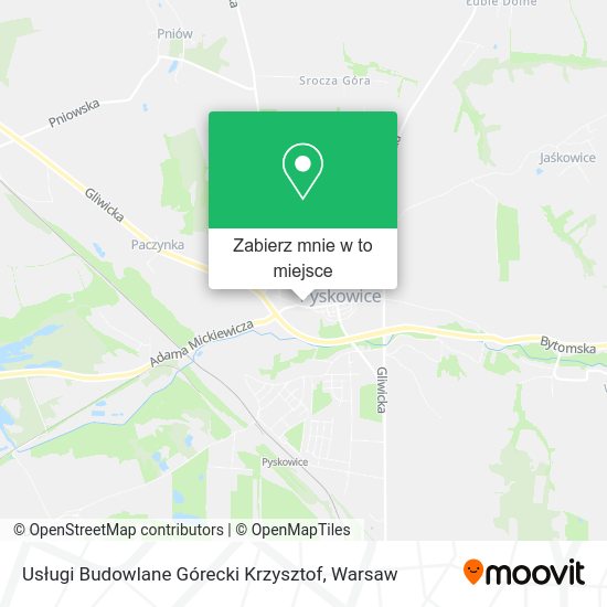 Mapa Usługi Budowlane Górecki Krzysztof