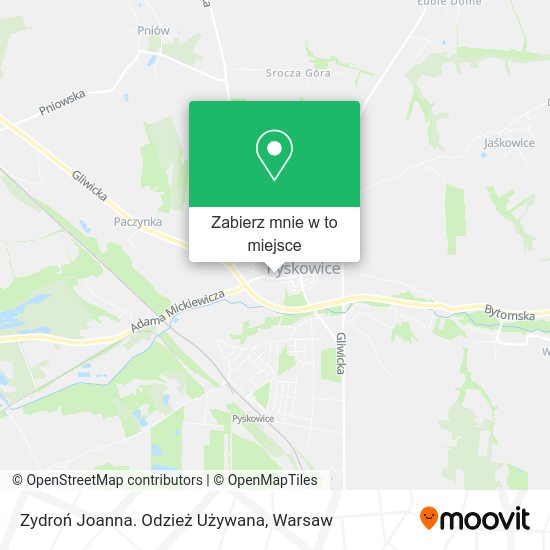 Mapa Zydroń Joanna. Odzież Używana