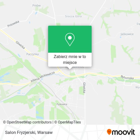 Mapa Salon Fryzjerski