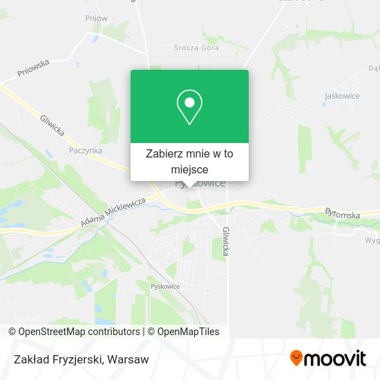 Mapa Zakład Fryzjerski