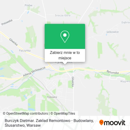 Mapa Burczyk Dietmar. Zakład Remontowo - Budowlany, Ślusarstwo