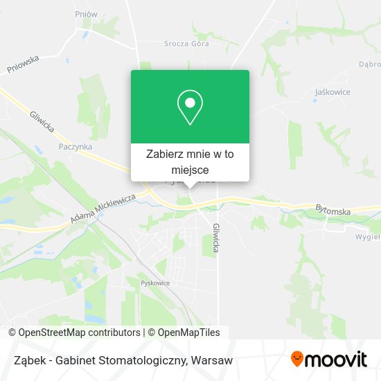 Mapa Ząbek - Gabinet Stomatologiczny