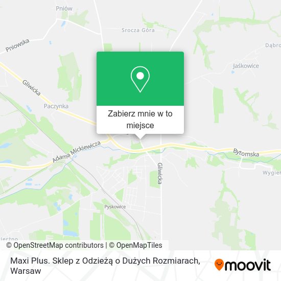 Mapa Maxi Plus. Sklep z Odzieżą o Dużych Rozmiarach