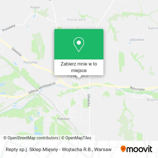 Mapa Repty sp.j. Sklep Mięsny - Wojtacha R.B.