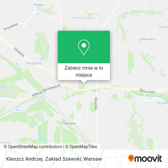 Mapa Kleszcz Andrzej. Zakład Szewski