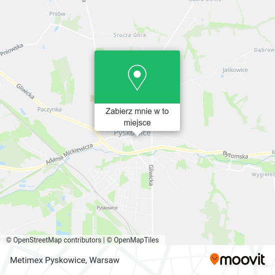 Mapa Metimex Pyskowice