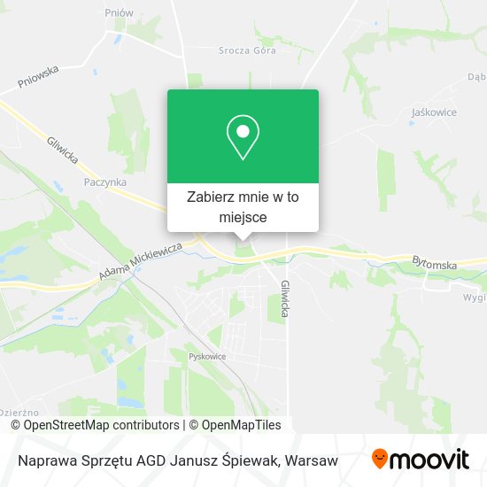 Mapa Naprawa Sprzętu AGD Janusz Śpiewak