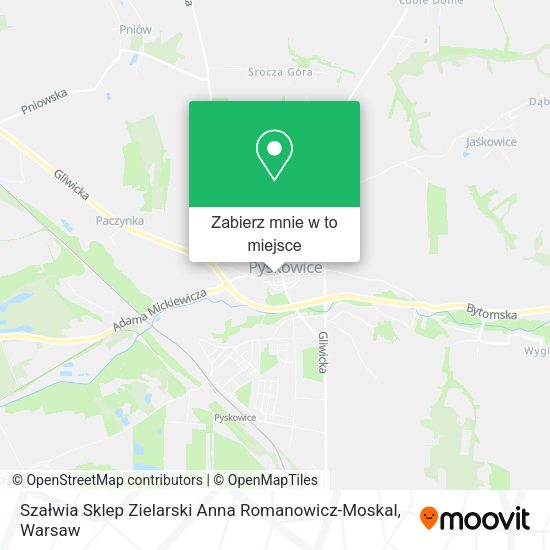 Mapa Szałwia Sklep Zielarski Anna Romanowicz-Moskal