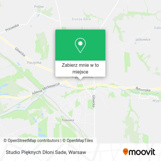 Mapa Studio Pięknych Dłoni Sade