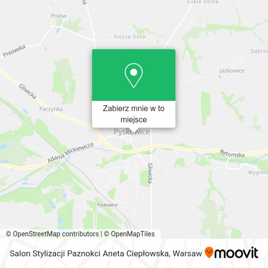 Mapa Salon Stylizacji Paznokci Aneta Ciepłowska